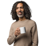 White glossy mug - Top-Down View