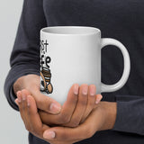 White glossy mug - Rear View