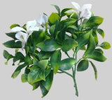 White Flowering Jasmine Stem UV Resistant 30cm - Top-Down View
