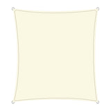 Wallaroo Waterproof 160GSM Outdoor Sun Shade Sail Canopy Cream Square 3 x 3m