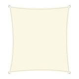 Wallaroo Waterproof 160GSM Outdoor Sun Shade Sail Canopy Cream Square 6 x 6m
