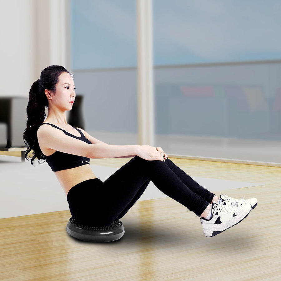 Powertrain Yoga Stability Disc Pilates Balance Trainer - Black