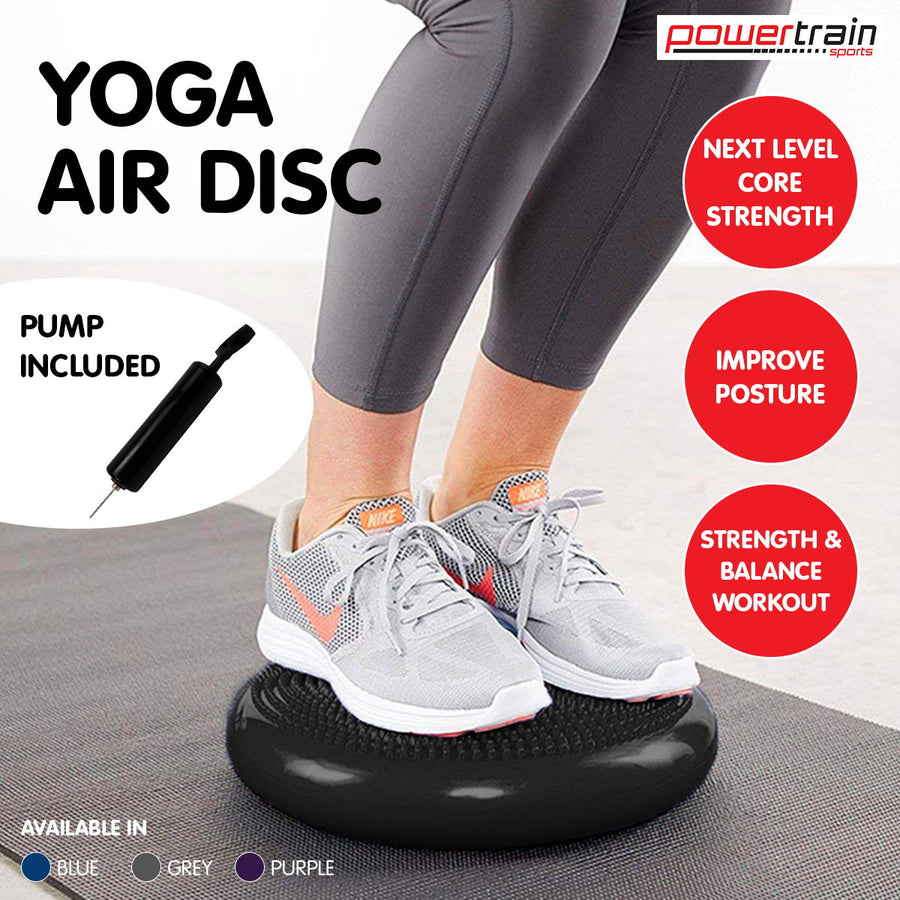 Powertrain Yoga Stability Disc Pilates Balance Trainer - Black
