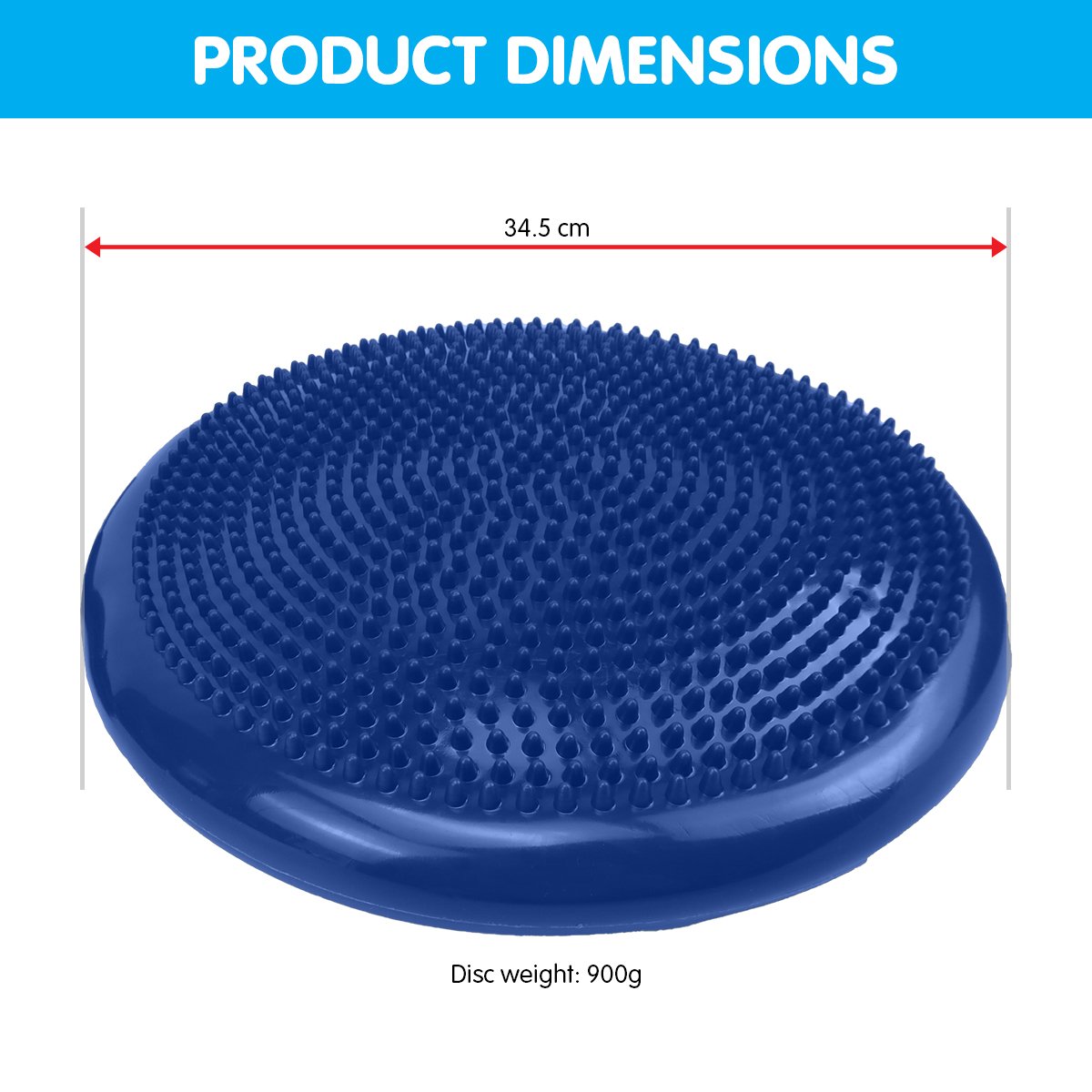 Powertrain Yoga Stability Disc Pilates Balance Trainer - Blue