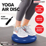 Powertrain Yoga Stability Disc Pilates Balance Trainer - Blue - Front View