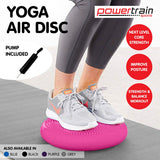 Powertrain Yoga Stability Disc Pilates Balance Trainer - Pink