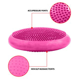Powertrain Yoga Stability Disc Pilates Balance Trainer - Pink - 45-Degree Angle
