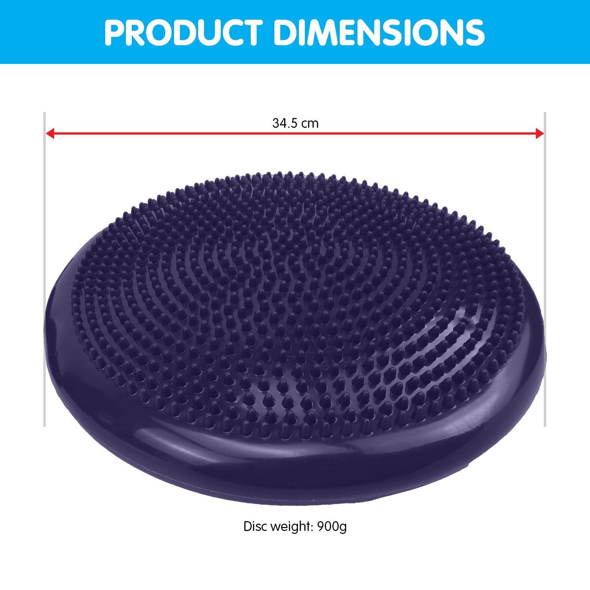 Powertrain Yoga Stability Disc Pilates Balance Trainer - Purple