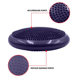 Powertrain Yoga Stability Disc Pilates Balance Trainer - Purple - Rear View