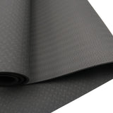 Powertrain TPE Pilates Exercise Yoga Mat 6mm - Black - Side View