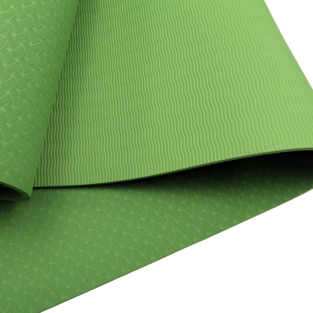Powertrain TPE Yoga Pilates Exercise Mat 6mm - Green