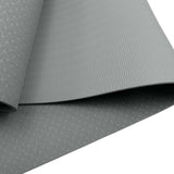 Powertrain TPE Yoga Pilates Exercise Mat 6mm - Light Grey - Side View