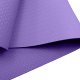 Powertrain TPE Yoga Pilates Exercise Mat 6mm - Lilac - Side View