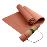 Powertrain TPE Yoga Exercise Pilates Mat 6mm - Pink