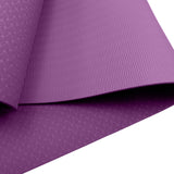 Powertrain TPE Yoga Pilates Exercise Mat 6mm - Purple - Side View