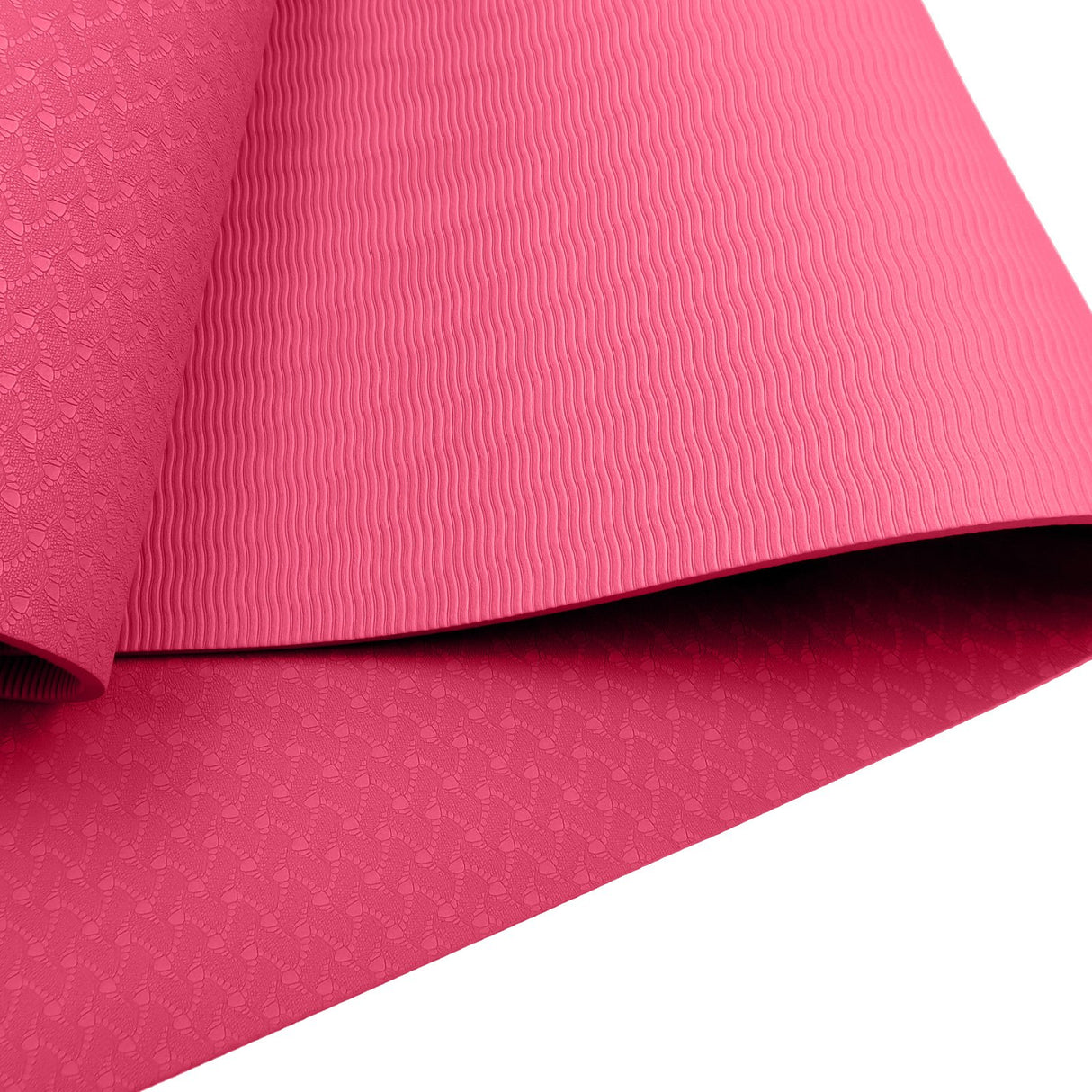 Powertrain TPE Yoga Pilates Exercise Mat 6mm - Rose Pink