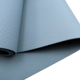 Powertrain TPE Yoga Pilates Exercise Mat 6mm - Sky Blue - Top-Down View