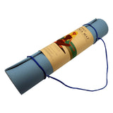 Powertrain TPE Yoga Pilates Exercise Mat 6mm - Sky Blue - 45-Degree Angle