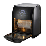 14L Digital Turbo Air Fryer Cooker w/ Rolling Cage/Rotisserie - Side View
