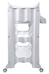 Montana All-in-One Baby Bath & Change Station - White - 45-Degree Angle