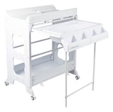Montana All-in-One Baby Bath & Change Station - White - Side View