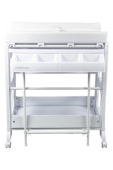 Montana All-in-One Baby Bath & Change Station - White - Front View