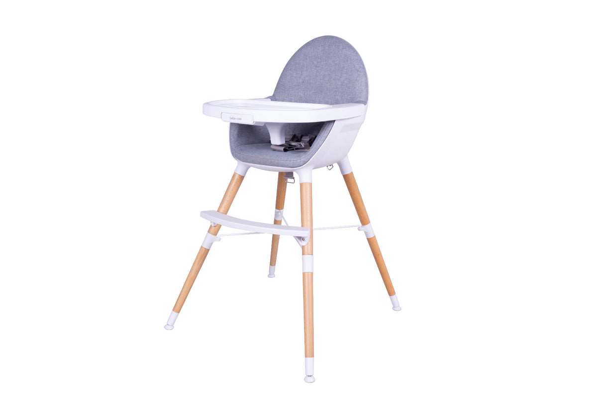 Zuri Wooden High Chair - Natural Finish
