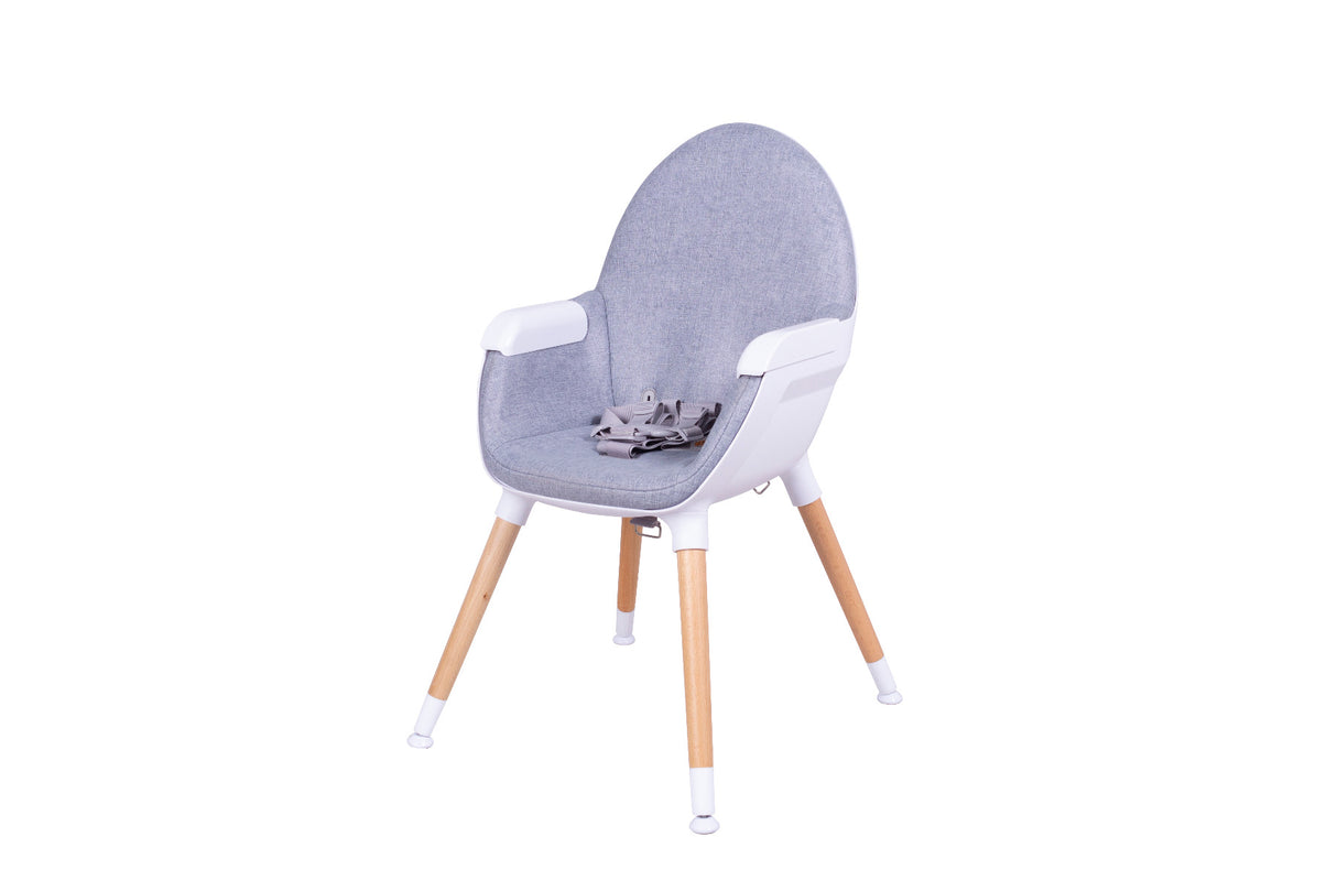 Zuri Wooden High Chair - Natural Finish