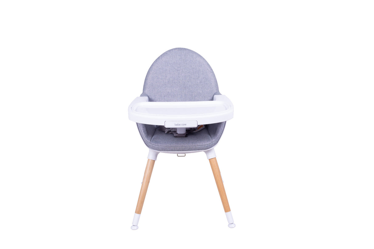 Zuri Wooden High Chair - Natural Finish
