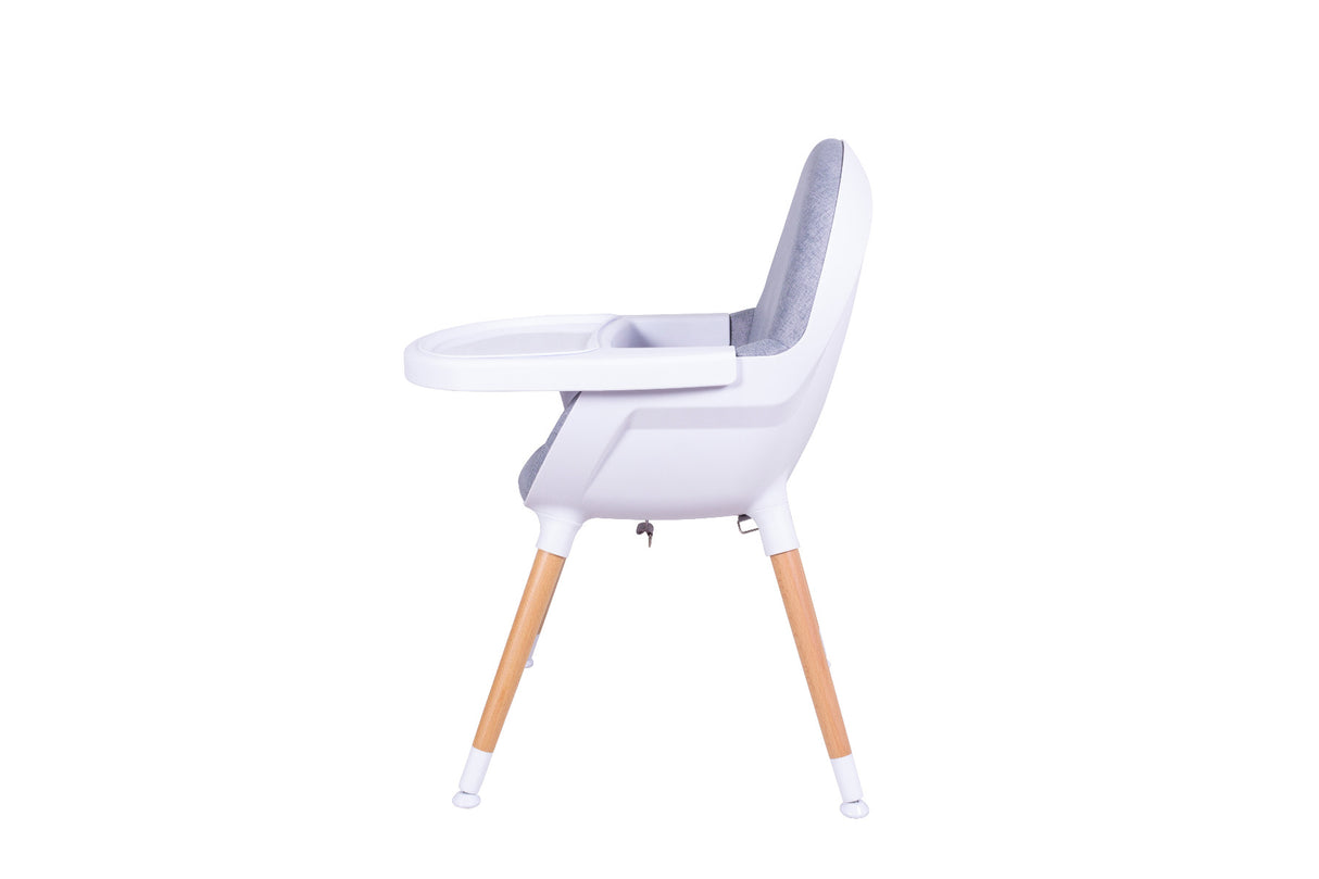 Zuri Wooden High Chair - Natural Finish