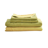 Soft and Breathable 100% Washed Cotton Single Sheet Set in Yellow