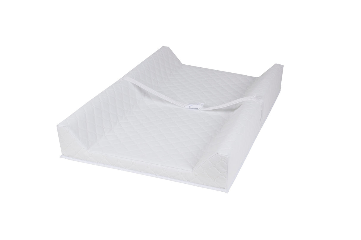 Contoured White Change Pad for Childcare and Bebe Care Tables