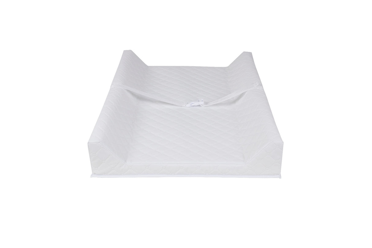Contoured White Change Pad for Childcare and Bebe Care Tables