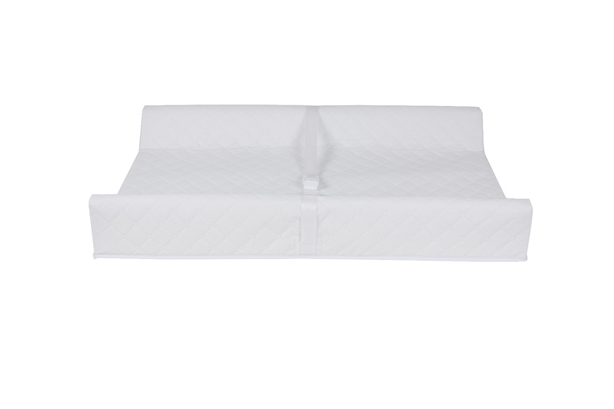 Contoured White Change Pad for Childcare and Bebe Care Tables