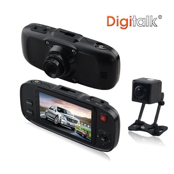 Enhanced Dual-View Car Dash Camera with GPS and G-Sensor