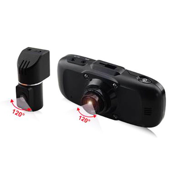 Enhanced Dual-View Car Dash Camera with GPS and G-Sensor