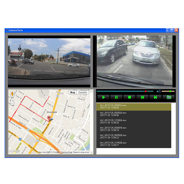 Enhanced Dual-View Car Dash Camera with GPS and G-Sensor