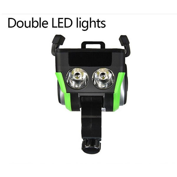 All-in-One Bluetooth Bike Speaker with LED Lights and Power Bank