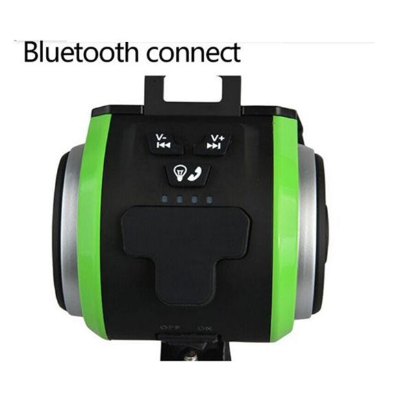 All-in-One Bluetooth Bike Speaker with LED Lights and Power Bank