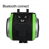 All-in-One Bluetooth Bike Speaker with LED Lights and Power Bank - Close-Up Angle