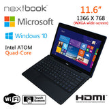 11.6-Inch Quad-Core Windows 10 Tablet PC with 32GB Storage and HDMI Output
