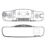 Ritek CRMT 01 Full HD 1080P Rearview Mirror with Integrated Driving Recorder - Side View