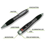 Multifunctional 2D Laser Capture Pen with Voice Recording and Storage - Top-Down View