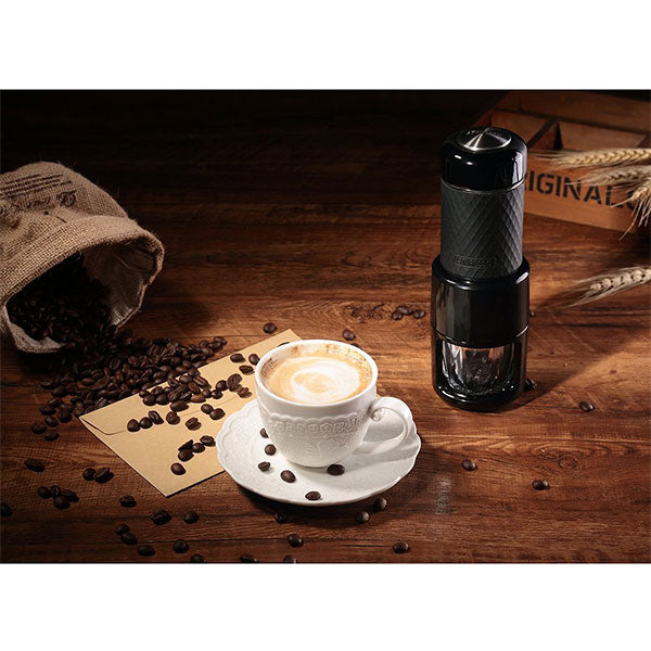 Award-Winning STARESSO Portable Espresso Maker - All-in-One Pink Coffee Machine for Quick Cold Brew and Cappuccino