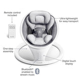 Bluetooth-Enabled Munchkin Infant Swing with Soothing Sounds and Side-to-Side Motion - 45-Degree Angle