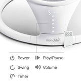 Bluetooth-Enabled Munchkin Infant Swing with Soothing Sounds and Side-to-Side Motion - Rear View