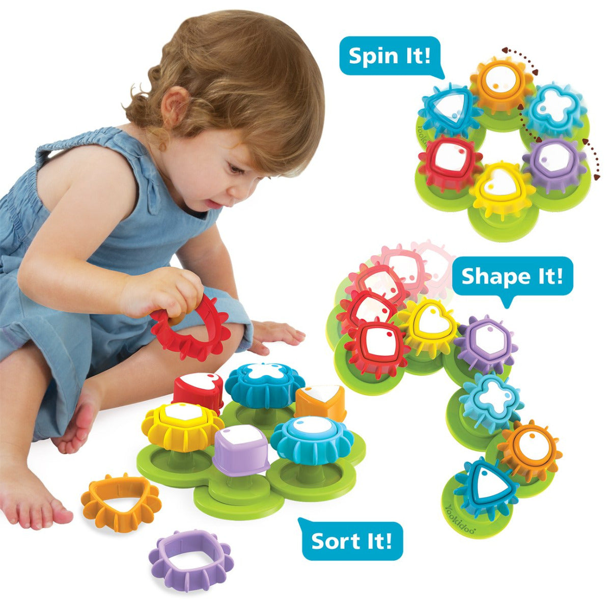 Colorful Gear Shape Spinner