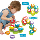 Colorful Gear Shape Spinner - Close-Up Angle