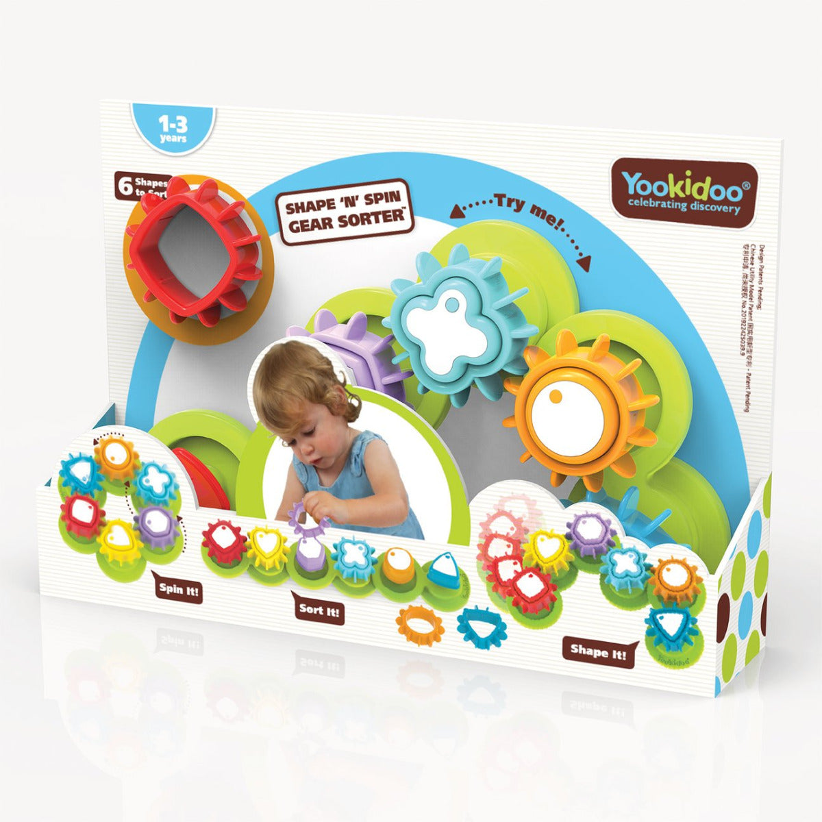 Colorful Gear Shape Spinner
