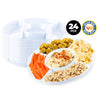 Home Master 24PCE Melamine Serving Tray/Platter 5 Sections Finger Foods Bulk 28cm